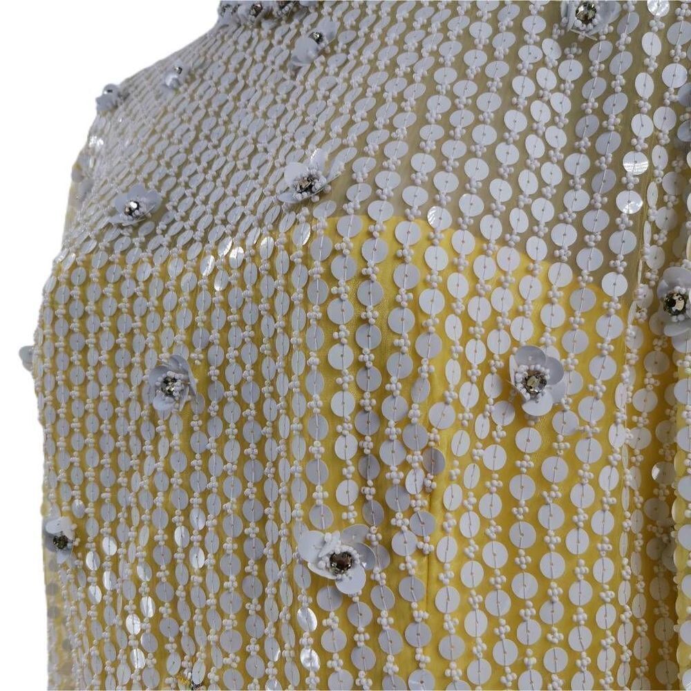 Vintage Victoria Royal LTD Yellow Silk & Organza Gown | 1950s-1960s - Picture 5 of 9